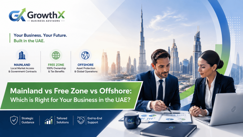 Mainland vs Free Zone vs Offshore: Which is Right for Your Business in the UAE?