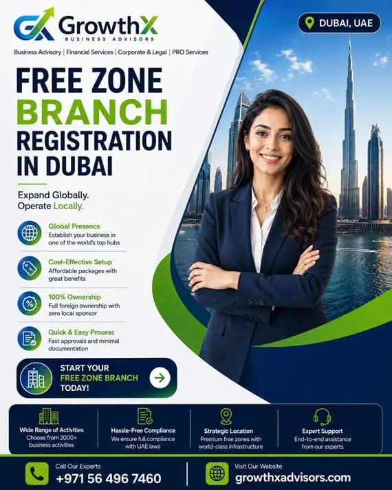 How to Register Branch of Free Zone Company in Dubai