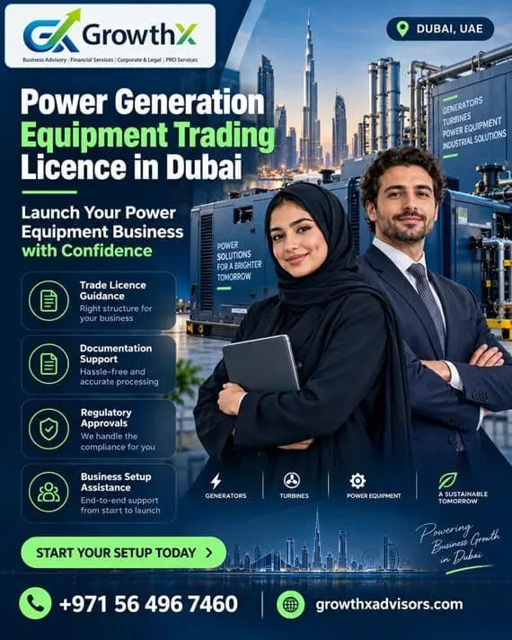 Power Generation Equipment Trading Licence Dubai