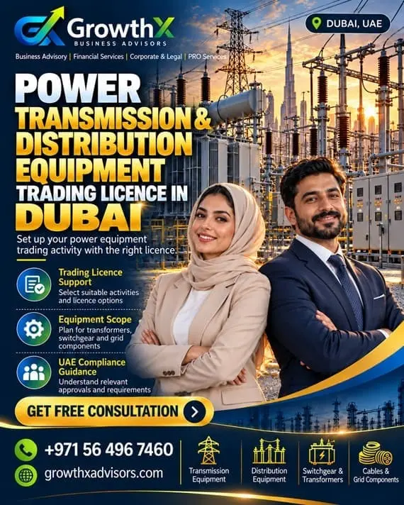 Power Transmission and Distribution Equipment Trading Licence in Dubai