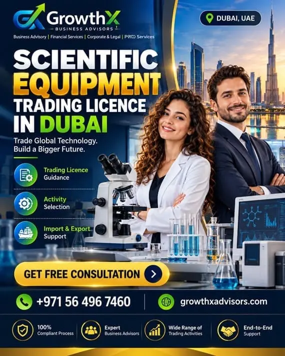 Scientific Equipment Trading Licence in Dubai